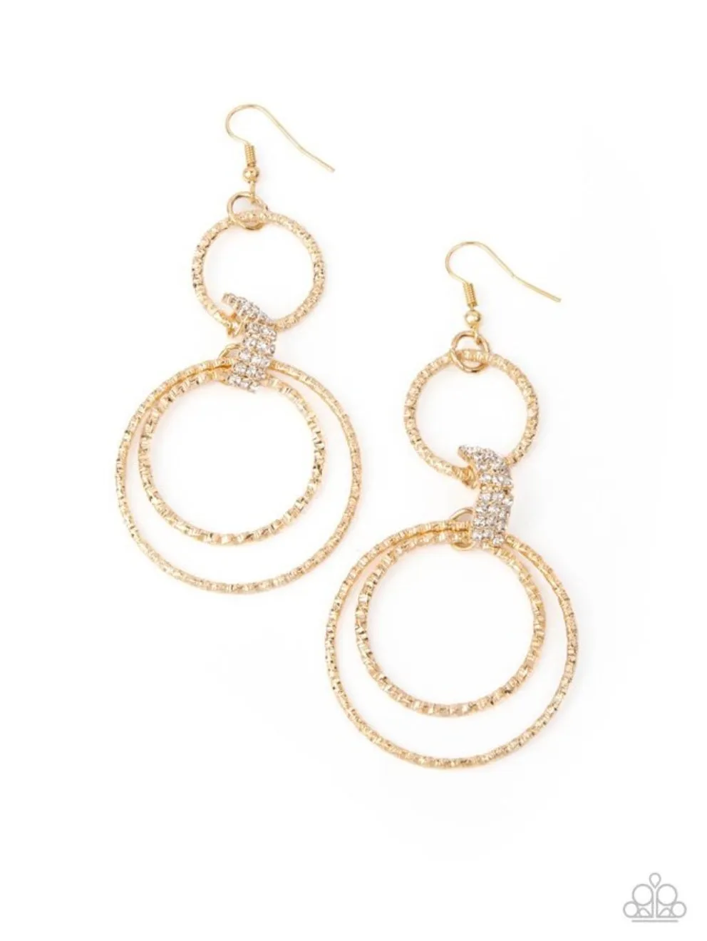 Getting Hitched Gold Earrings - Paparazzi Accessories