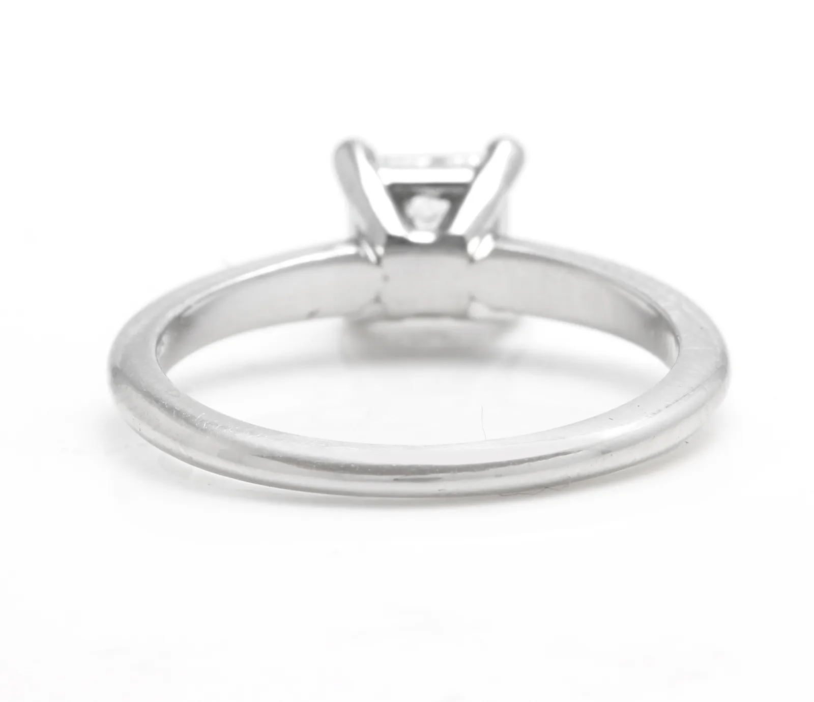 GIA Certified 0.70 Carats Diamond 950 Platinum Engagement Ring