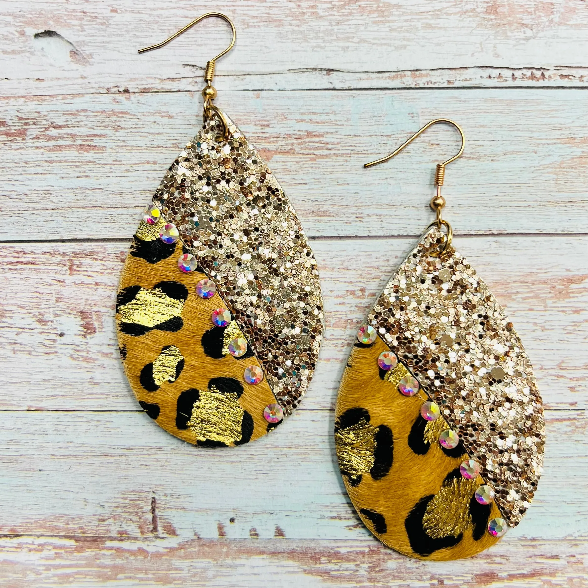 Gilded Leopard Earrings