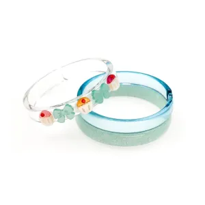 Girls Bangles | Cupcakes & Bows Glitter | Lilies and Roses NY