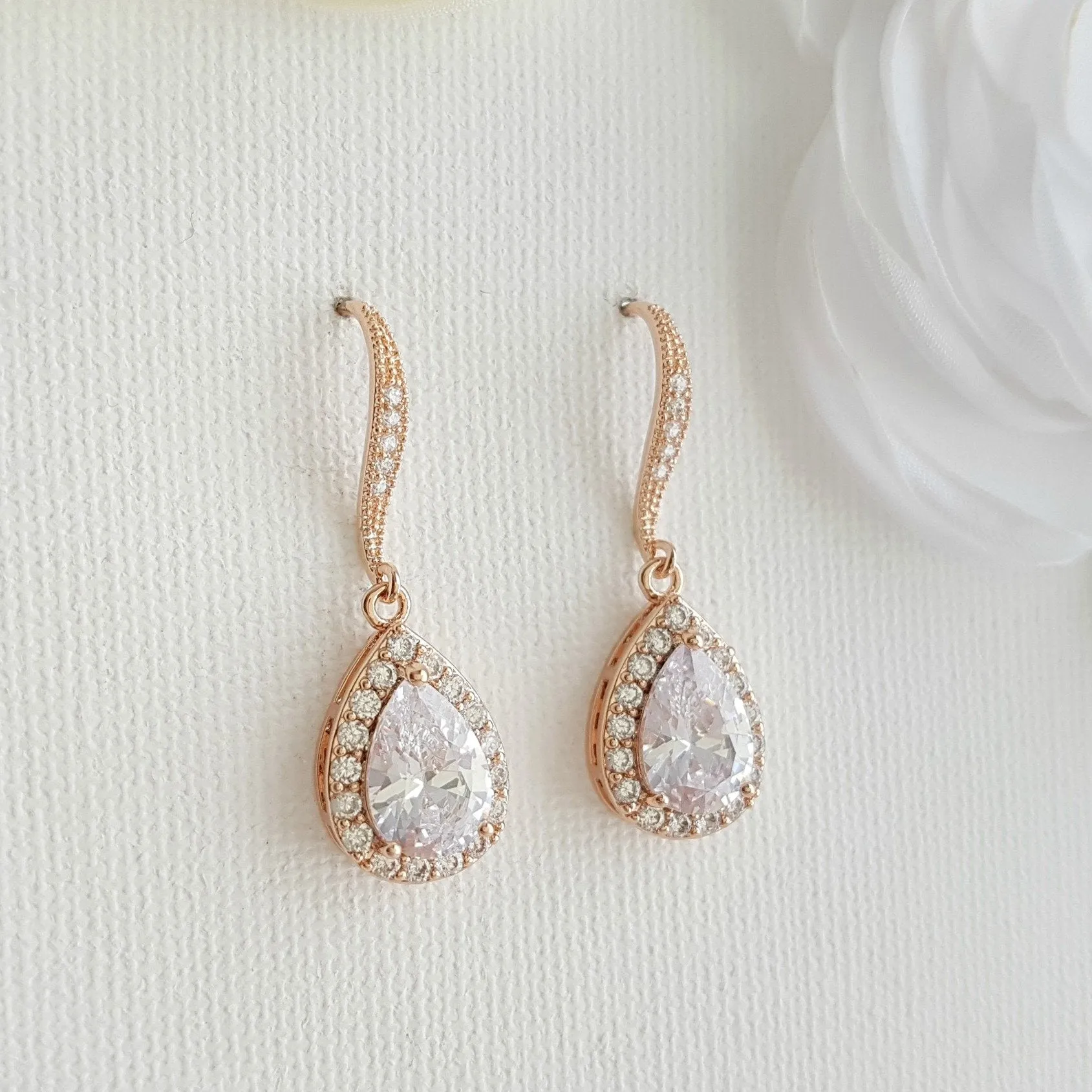 Gold Dangle Earrings-Emma