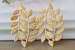 GOLD LEAF EARRINGS