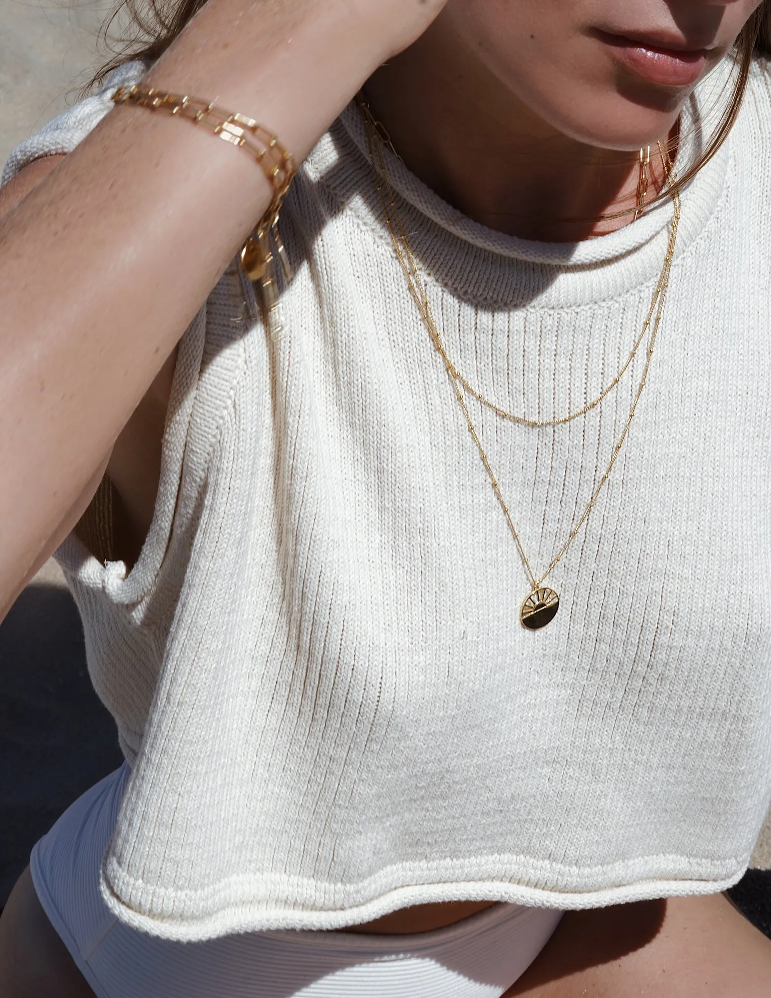 Golden hour necklace <br>Gold Vermeil