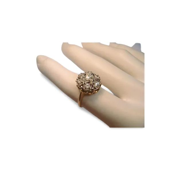 Gorgeous 14K White 2-Tone Gold Designer Filigree Diamond Ring Band