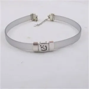 Grey Choker with AnchorJelly Band Choker