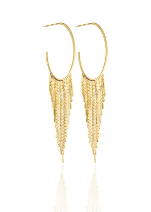 Hoop Tassel Earrings (K285)