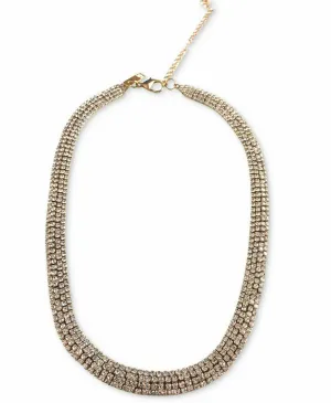 Inc Rhinestone Mesh Statement Necklace, 15   4 Extender