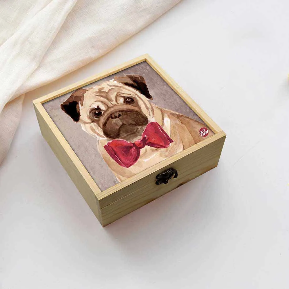 Jewellery Box Makepup Organizer -  Cute Bulldog