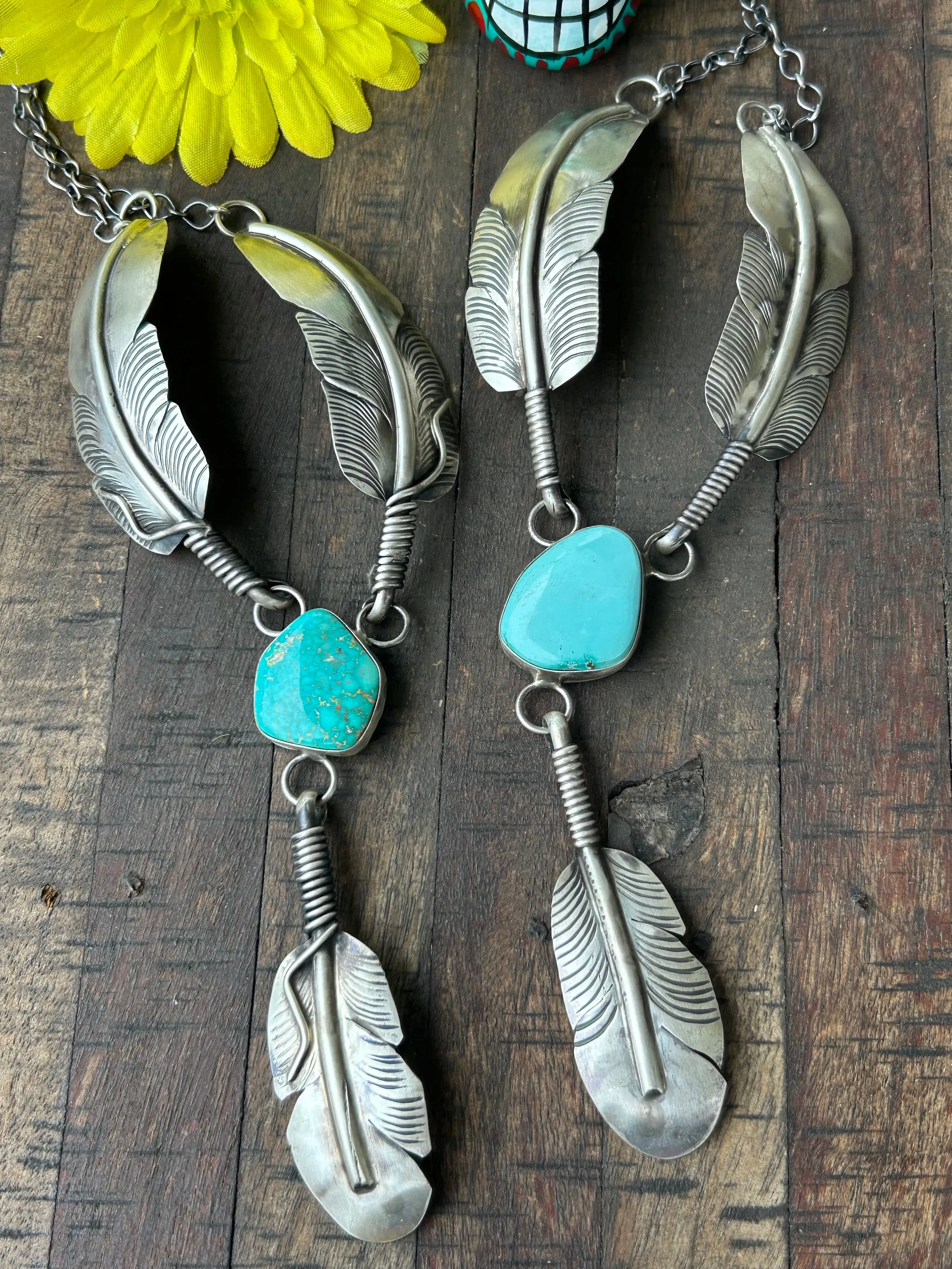 Kingman Feather Necklaces