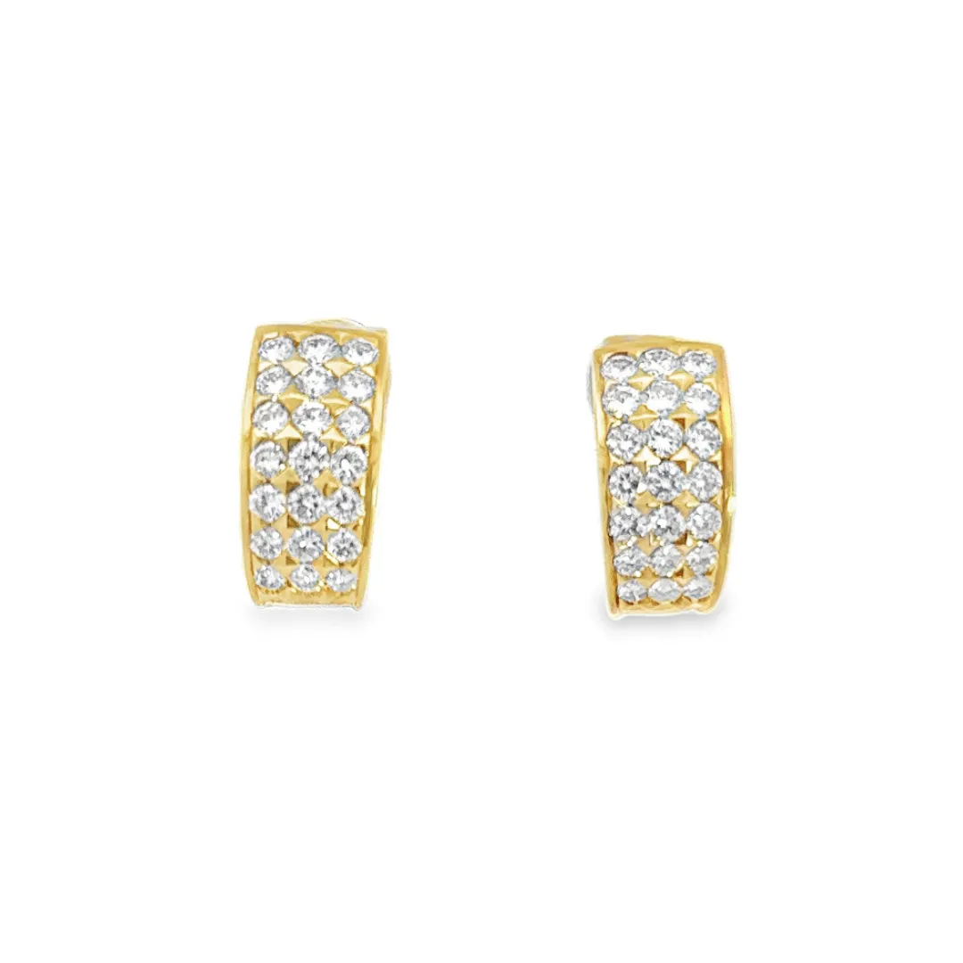 Kirkland Jewelry Estate | 18K Yellow Gold Diamond Earrings