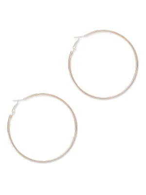 Large Goldtone Hoop Earring