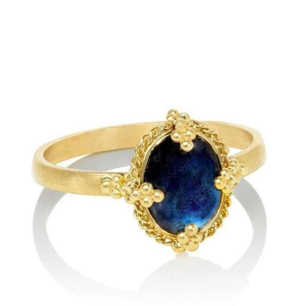 Medium Oval Tanzanite Ring