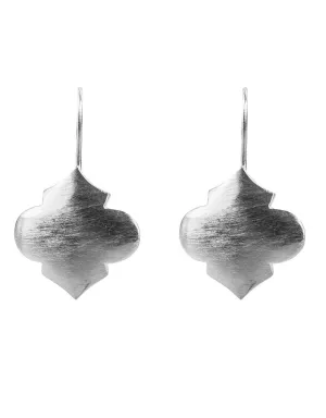 Moroccan Hook Earrings Silver