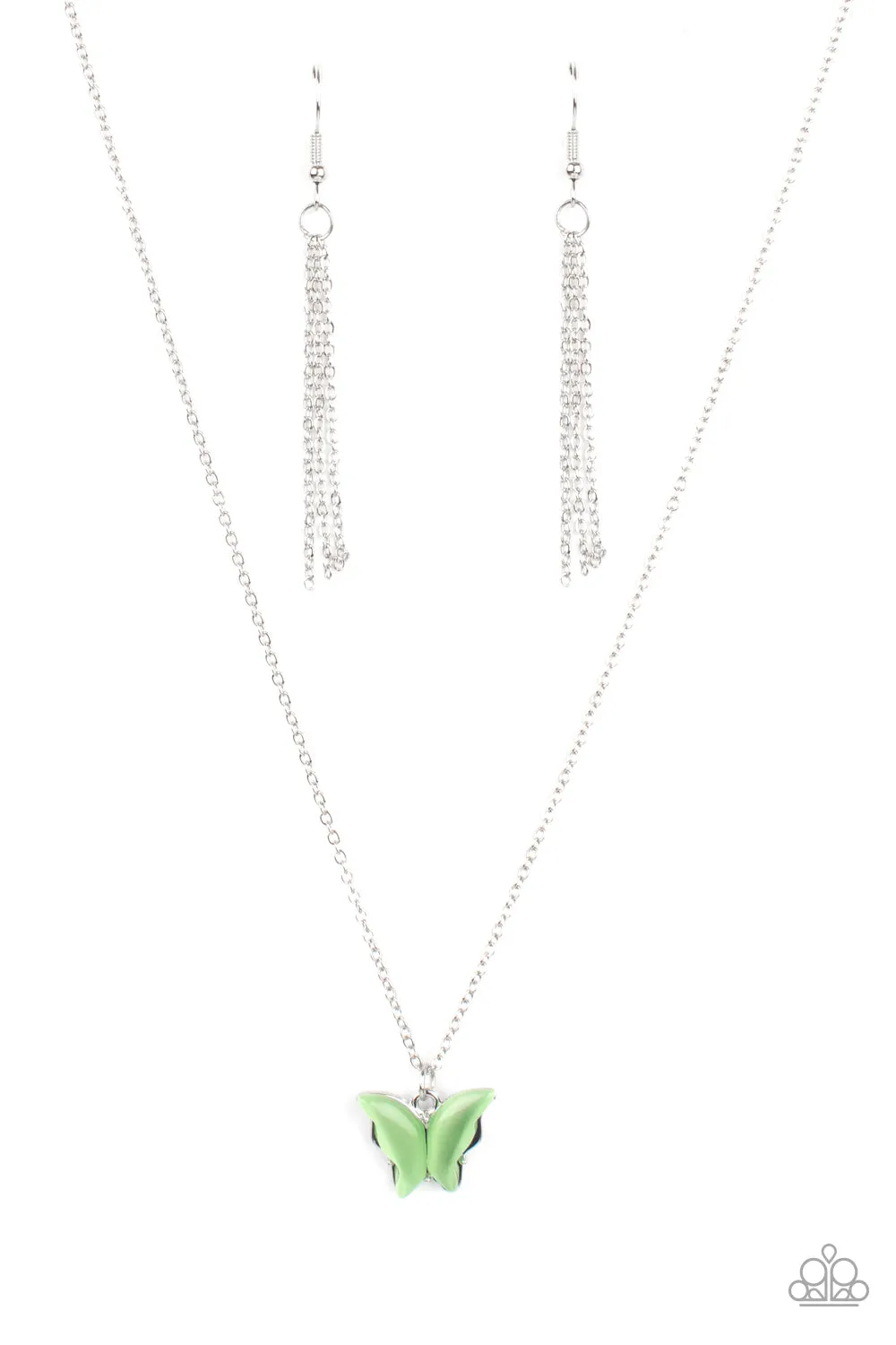 Necklaces Butterfly Prairies - Green N327