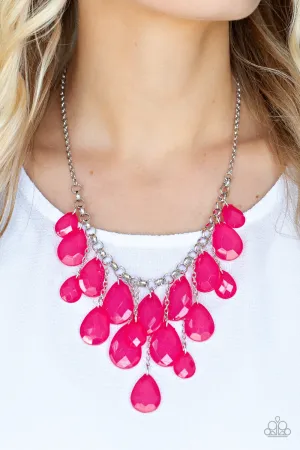 Necklaces Front Row Flamboyance - Pink N383