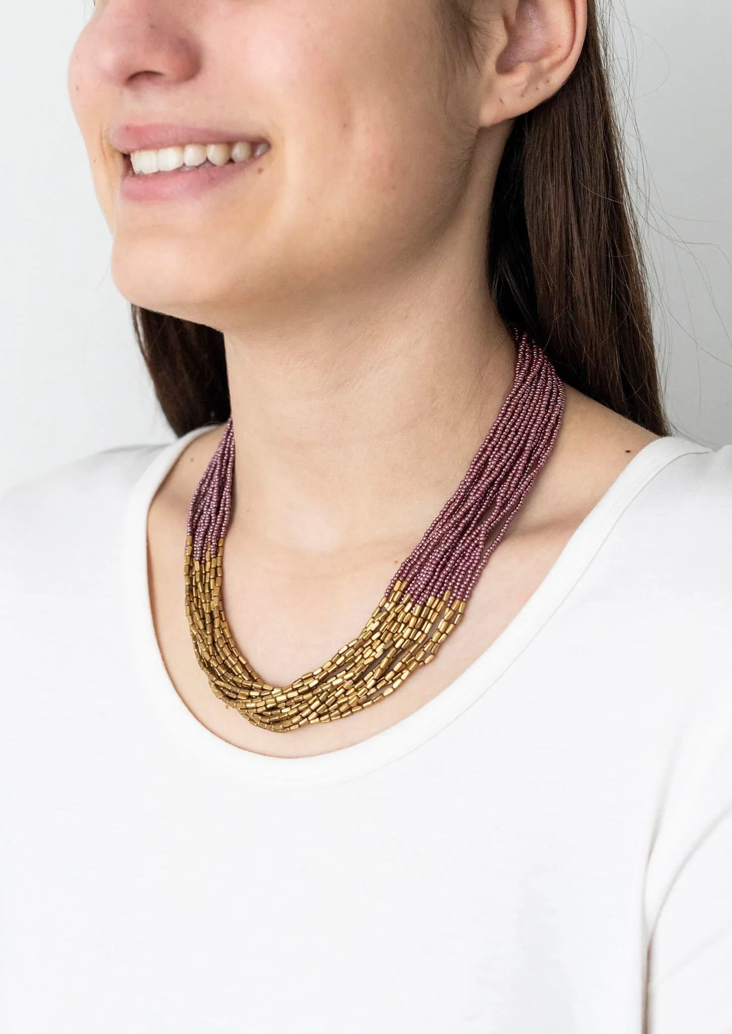 **NEW** <br>Hema Necklace<br> Mulberry