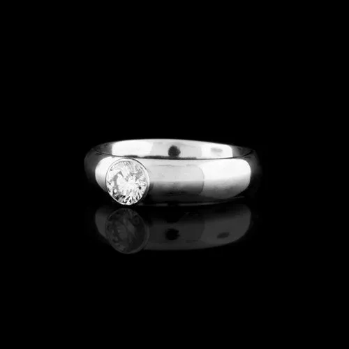 Niessing Platinum Solitaire Diamond Ring