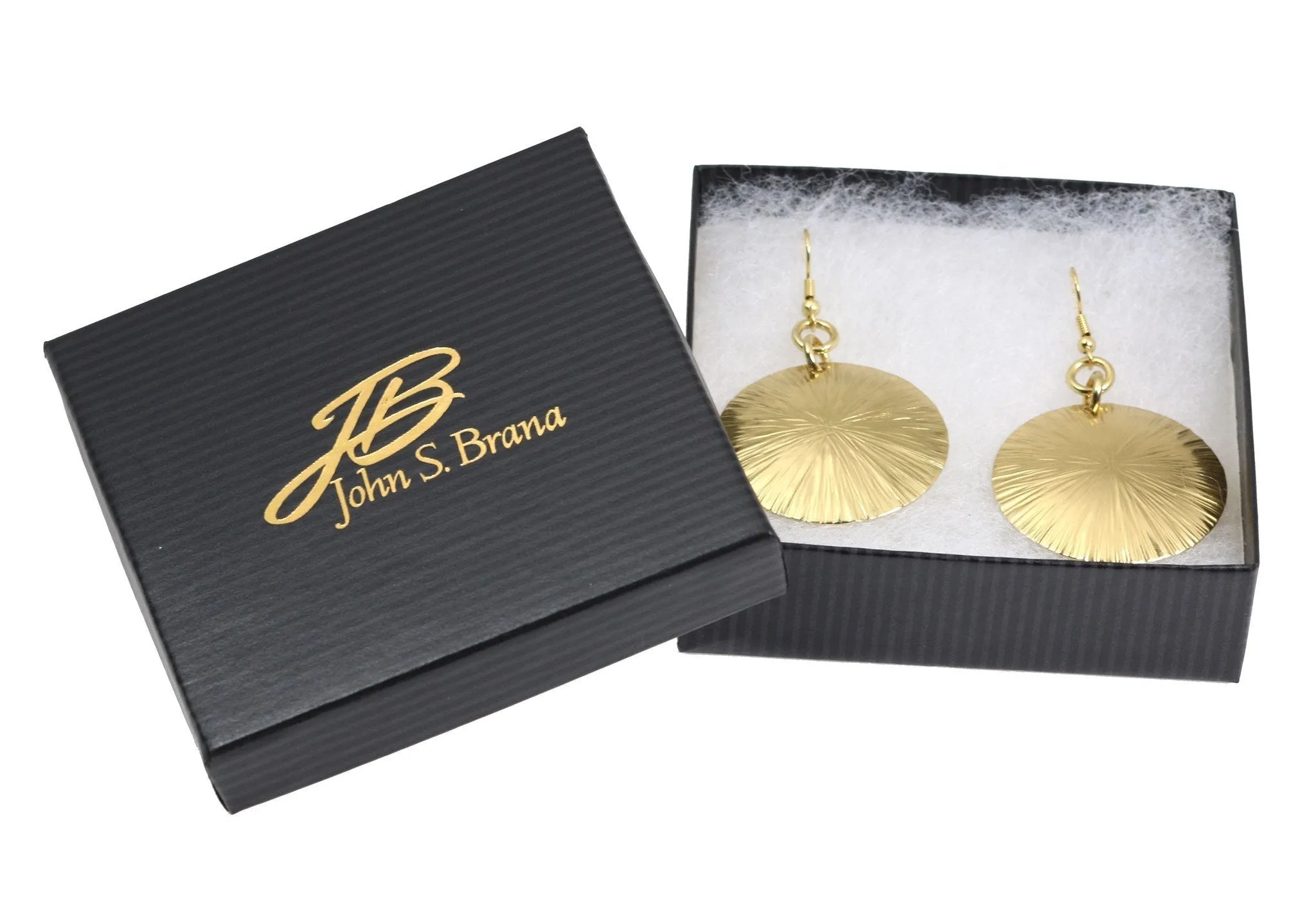 Nu Gold Brass Sand Dollar Earrings