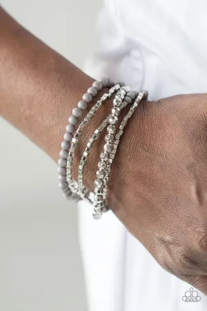 Open Door Jewelry - Colorfully Chromatic - Silver Bracelet - Paparazzi Accessories