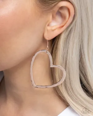 Paparazzi Earring ~ Just My Type - Rose Gold