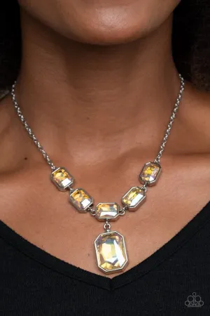 Paparazzi Necklace ~ Million Dollar Moment - Yellow