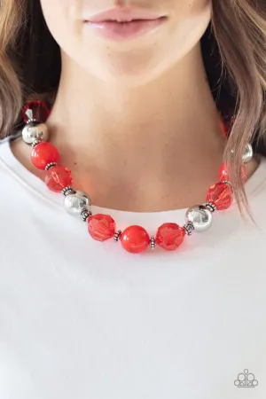 Paparazzi Necklace ~ Very Voluminous - Red