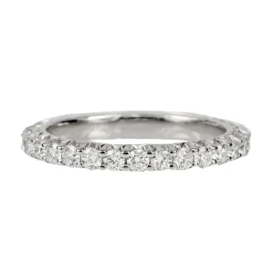 Platinum Prong-Set Diamond Eternity Band (1.02 tcw)