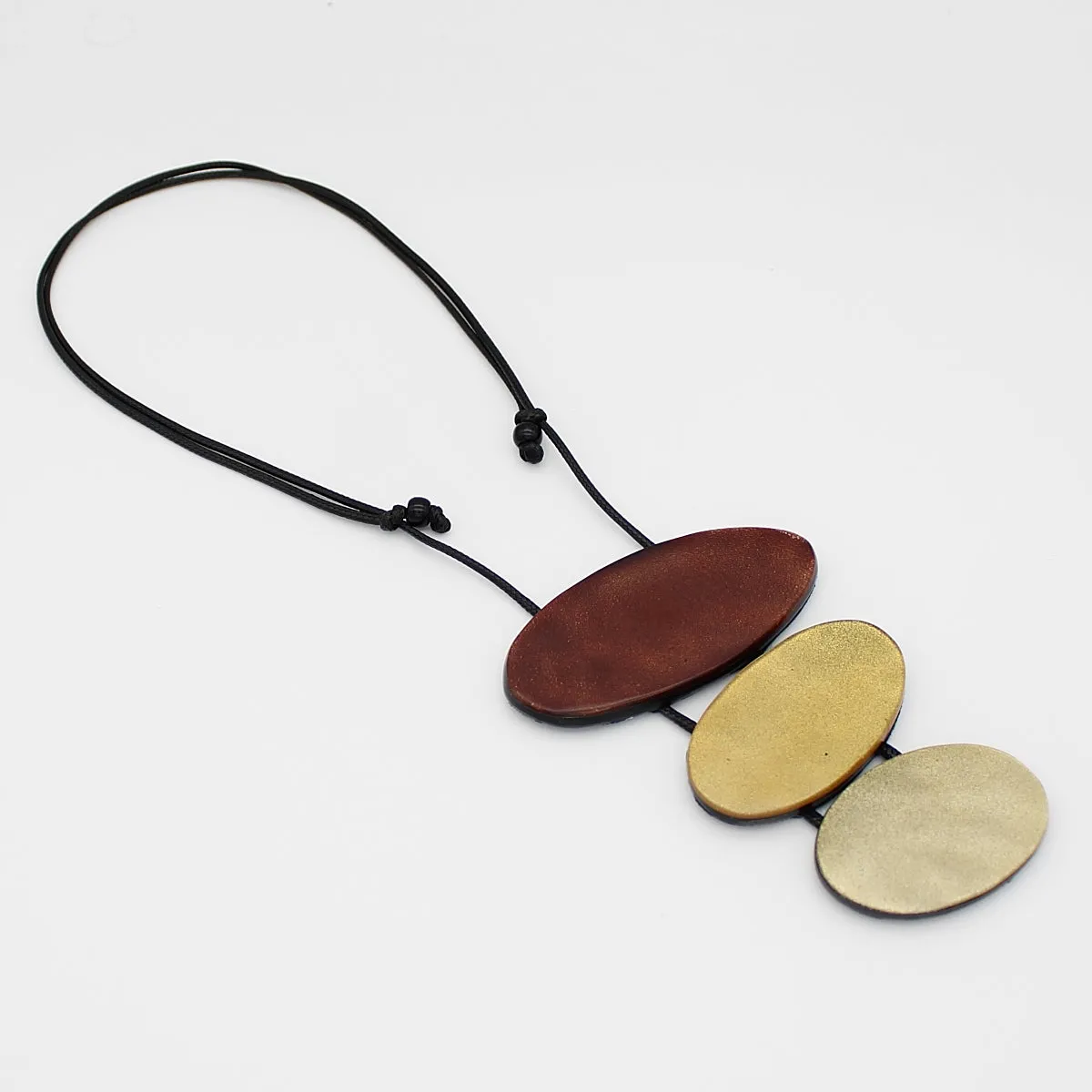 Shades of Brown Coco Statement Pendant