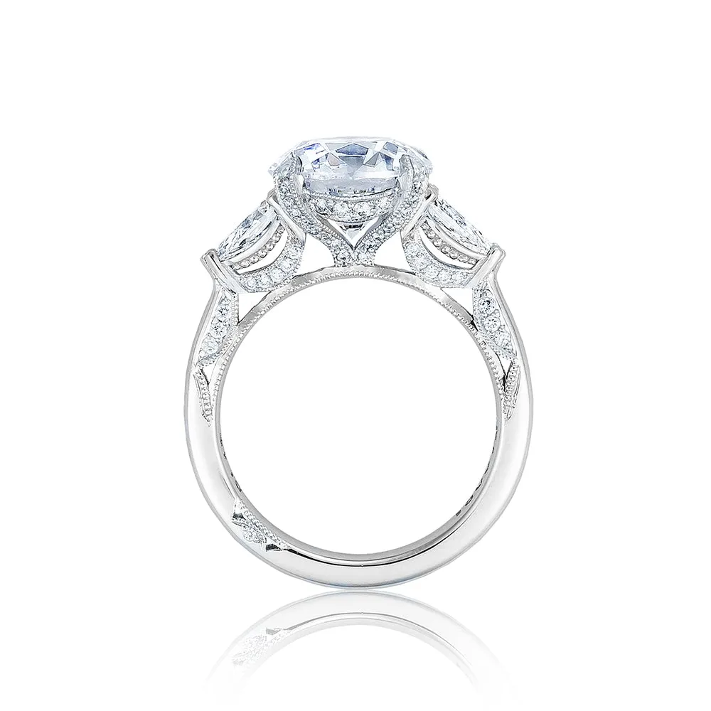 Simply Tacori RoyalT Three Stone Engagement Ring Setting