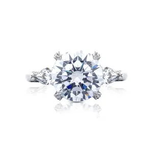 Simply Tacori RoyalT Three Stone Engagement Ring Setting