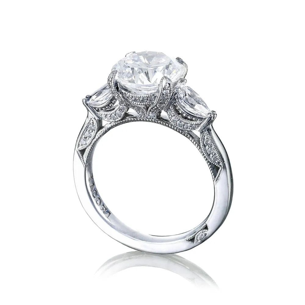 Simply Tacori RoyalT Three Stone Engagement Ring Setting