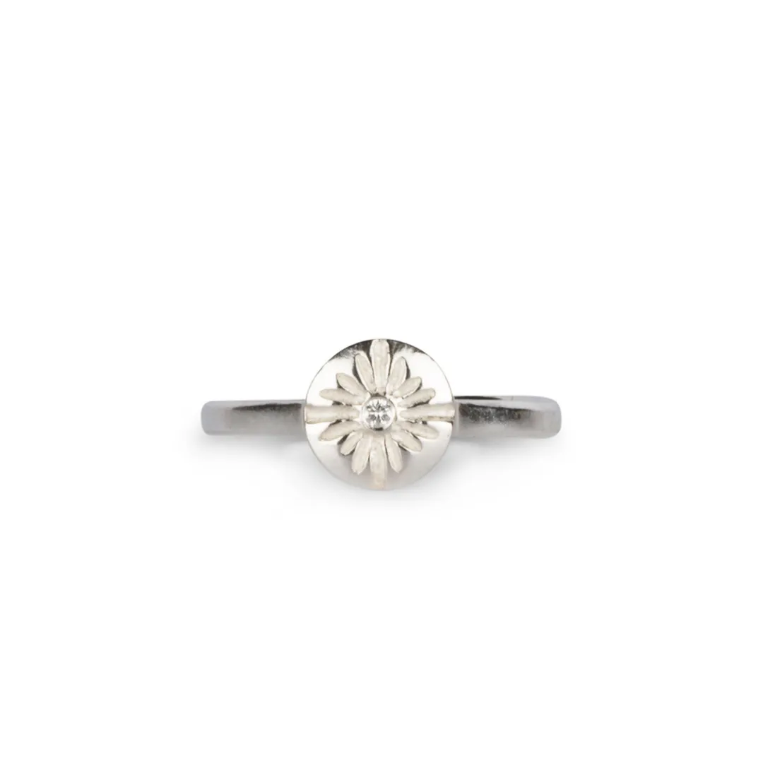 Small Diamond Lucia Ring