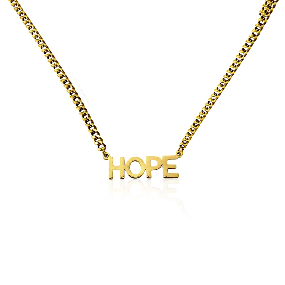 Statement Chain Halsband - HOPE