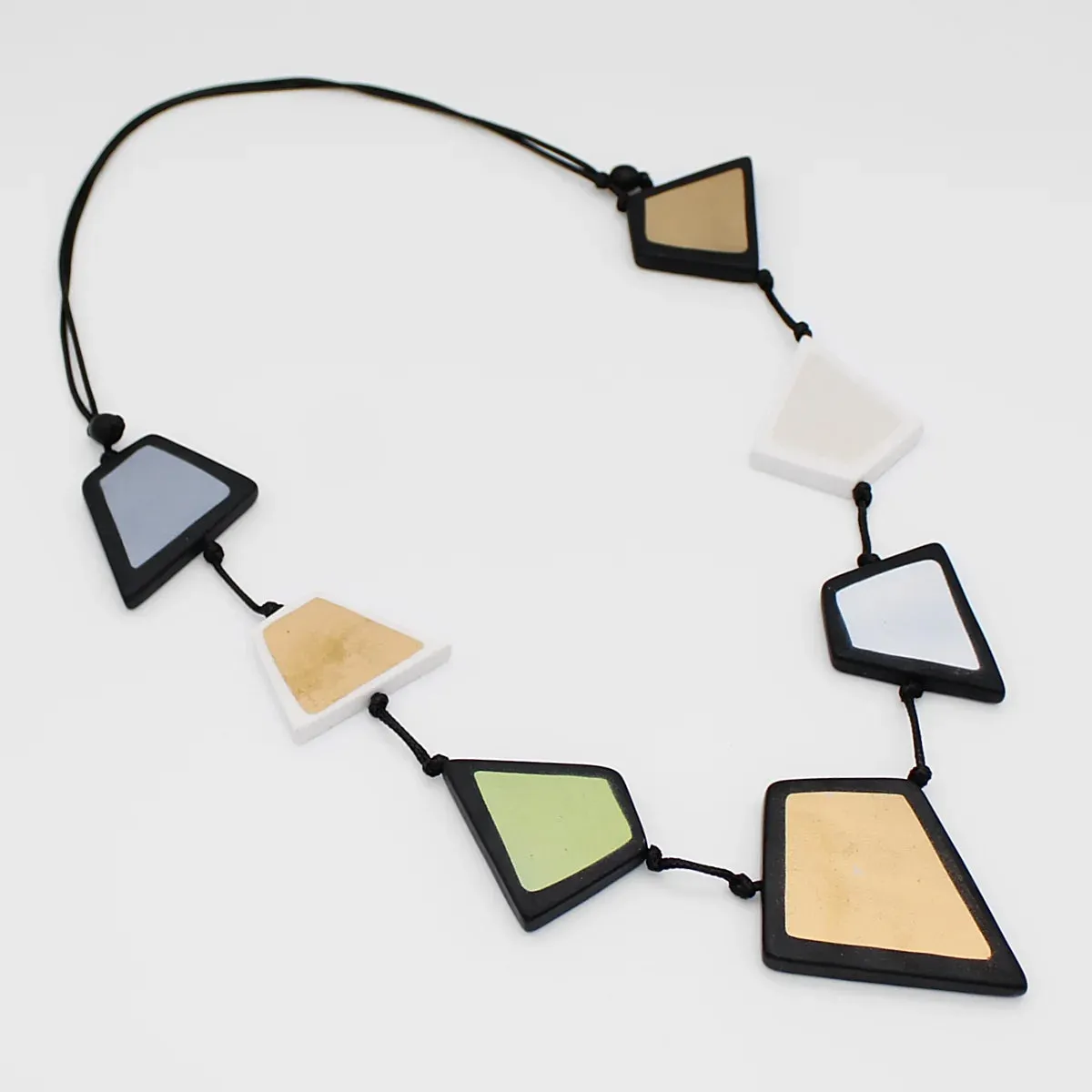 Stori Statement Necklace, Black Multi