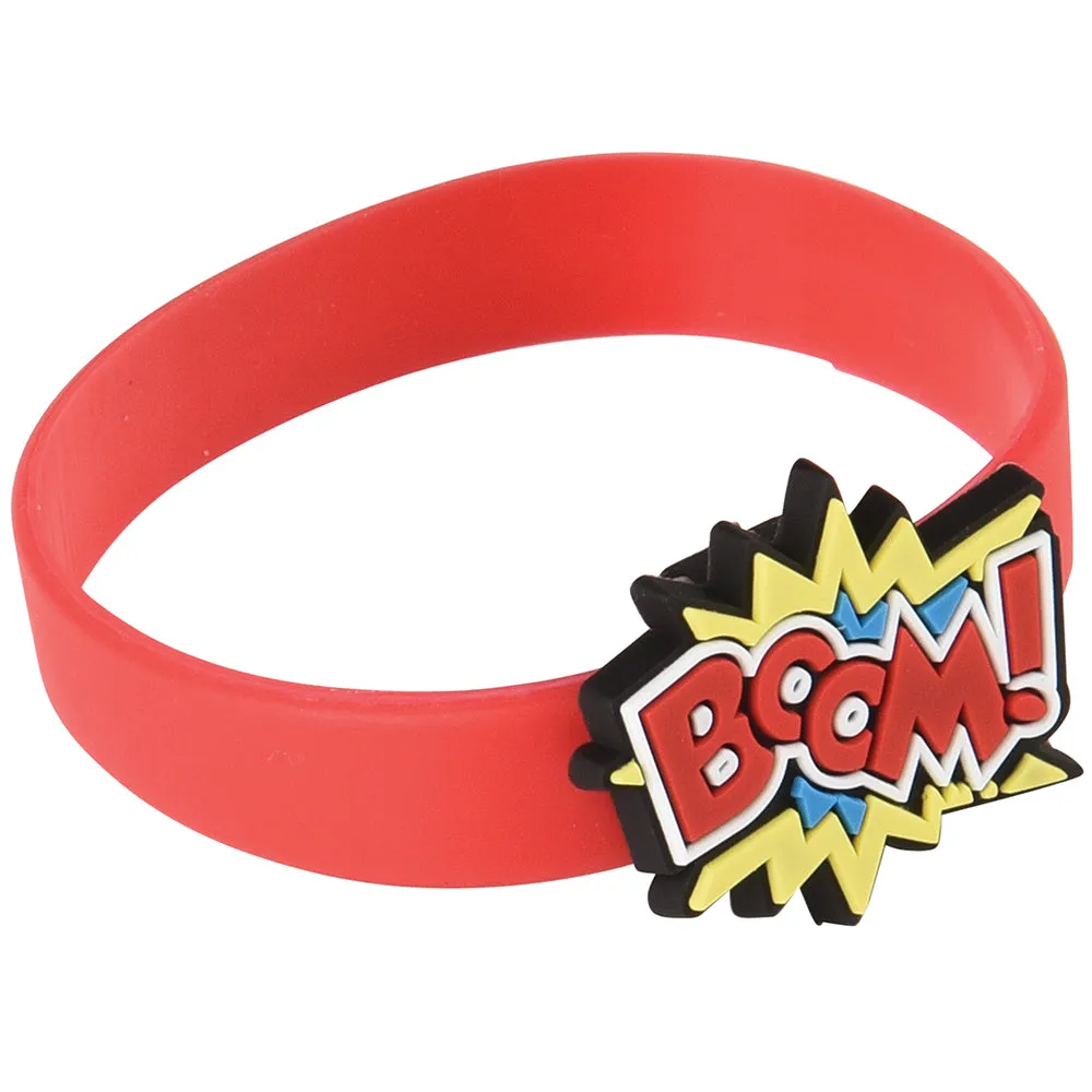 Superhero Rubber Bracelets Party Favor (1 dozen)