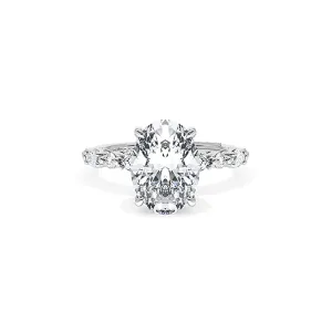 Tacori Sculpted Crescent Oval Solitaire Engagement Ring