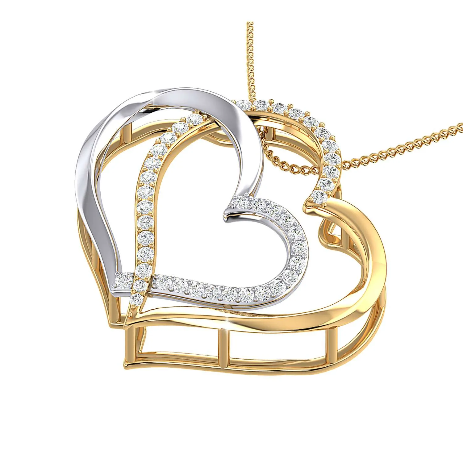 THE ENTANGLED HEARTS PENDANT