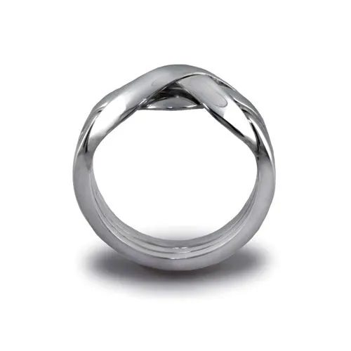 UNISEX 4 band PLATINUM Puzzle Ring 4BDP