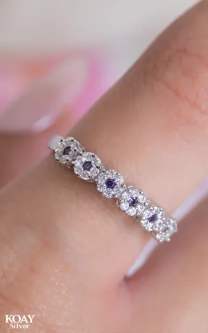 Zircon Ring (087) Purple