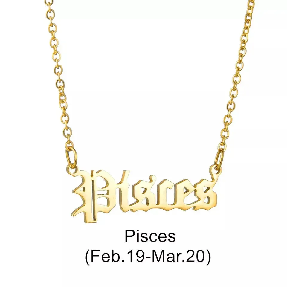 Zodiac What's Your Sign Necklace