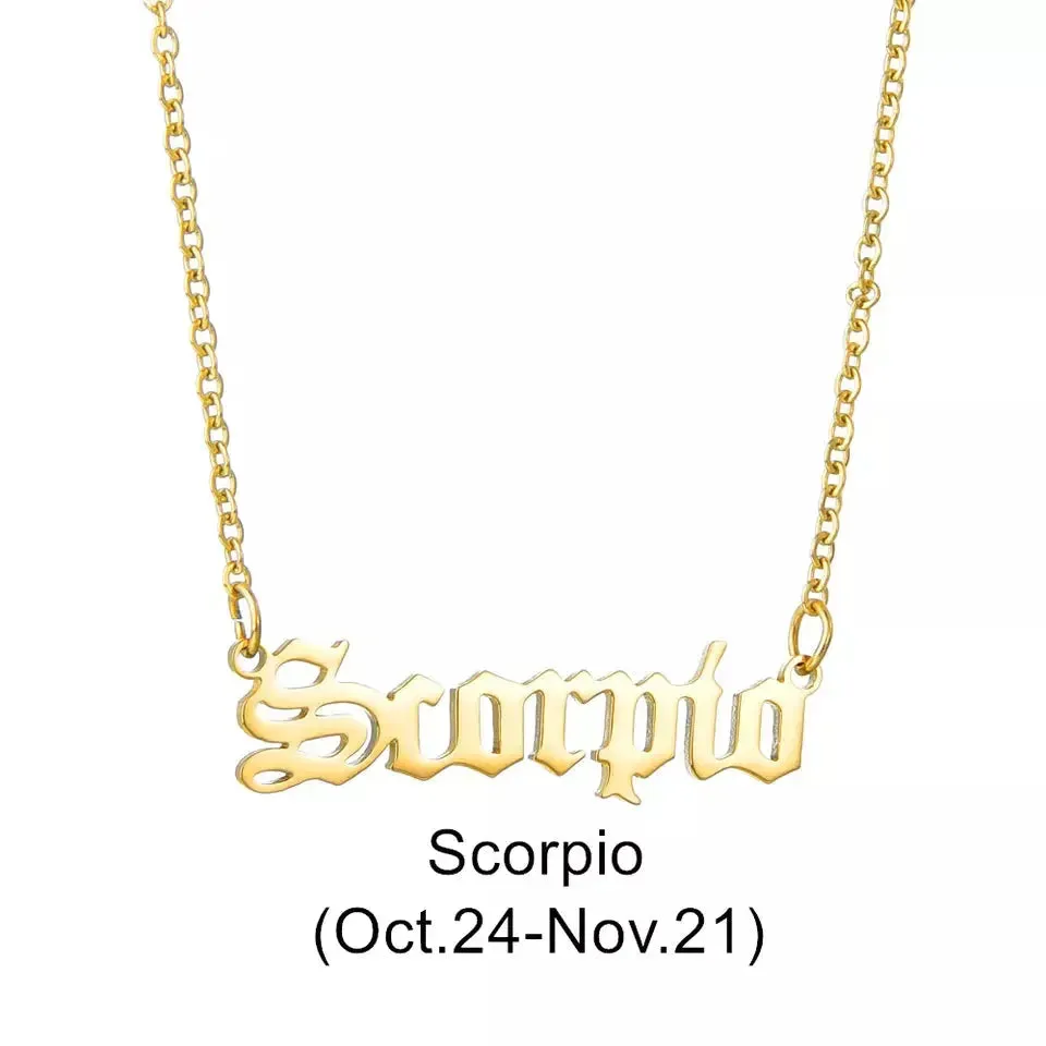 Zodiac What's Your Sign Necklace