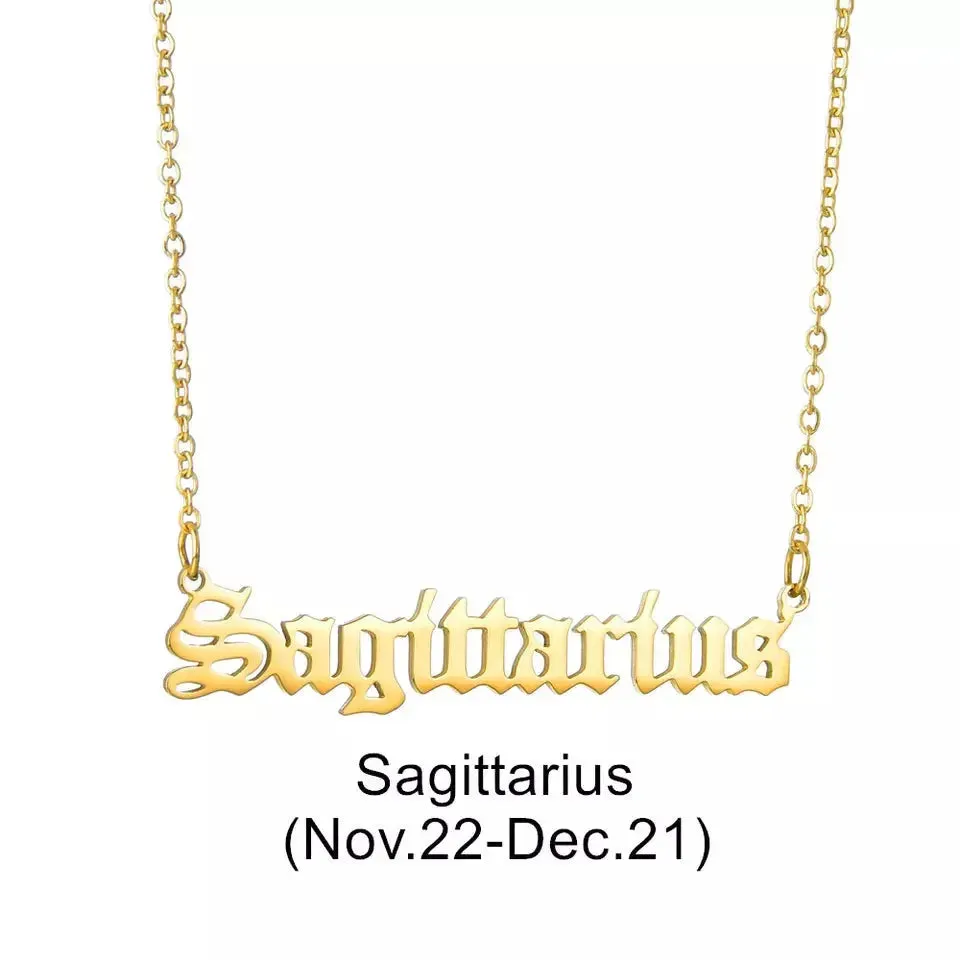 Zodiac What's Your Sign Necklace